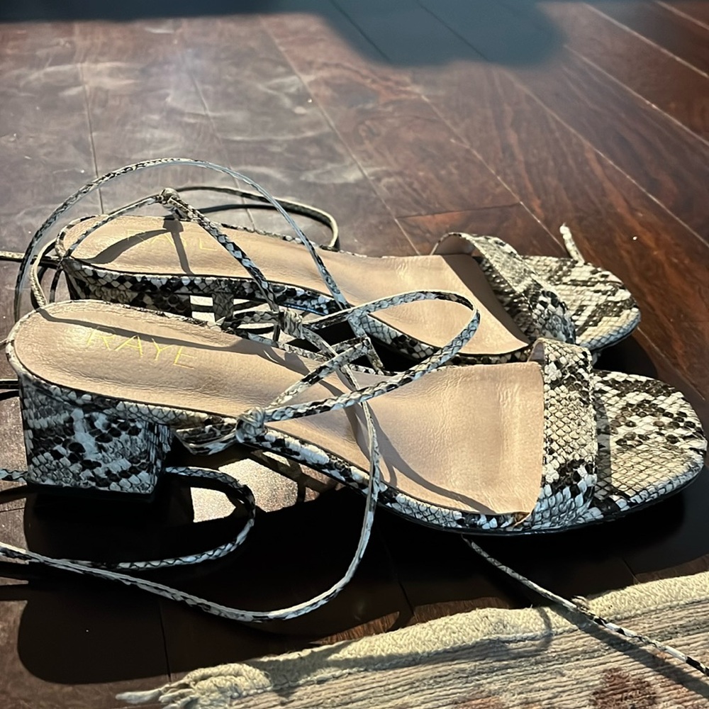 Raye snakeskin heels